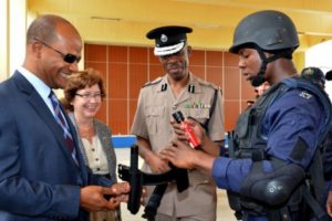 Jamaica Constabulary Force (JCF) receiving non lethal equipment