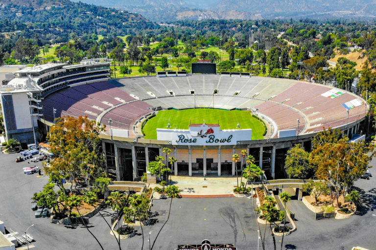 Rose Bowl, Lot H, in Pasadena, California, is one of the few places in the United States where you can fly a drone legally.